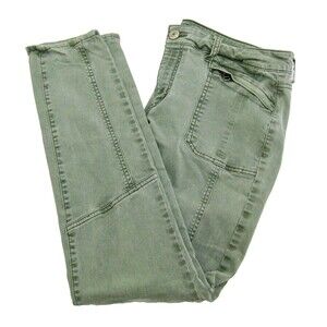 American Eagle Outfitters Womens Size 12 32x29 Green Jeans Denim Pants 4 Pockets